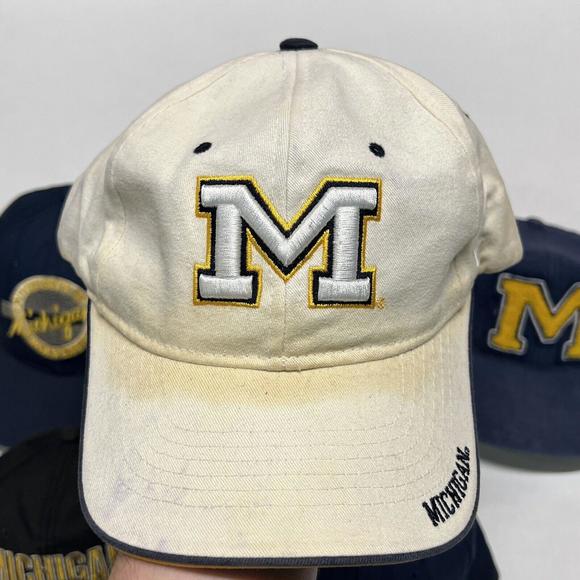 Lot Of 5 VTG Hats Michigan Wolverines Rare The Game Designer Award Signature - Picture 7 of 12